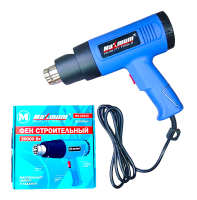 Фен строительный 2000 Вт, "MAXIMUM" MX 15333, модель DZW966C