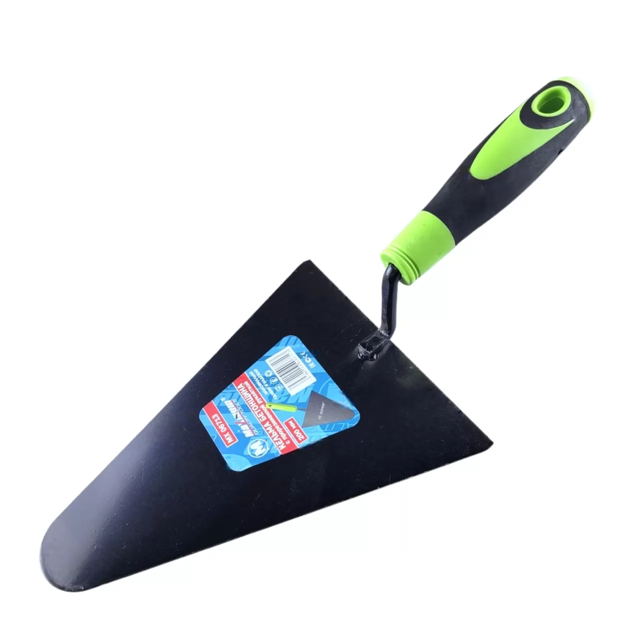 Кельма бетонщика с двухкомпонентной рукояткой 200 мм, «треугольная»,  "MAXIMUM" MX 06713