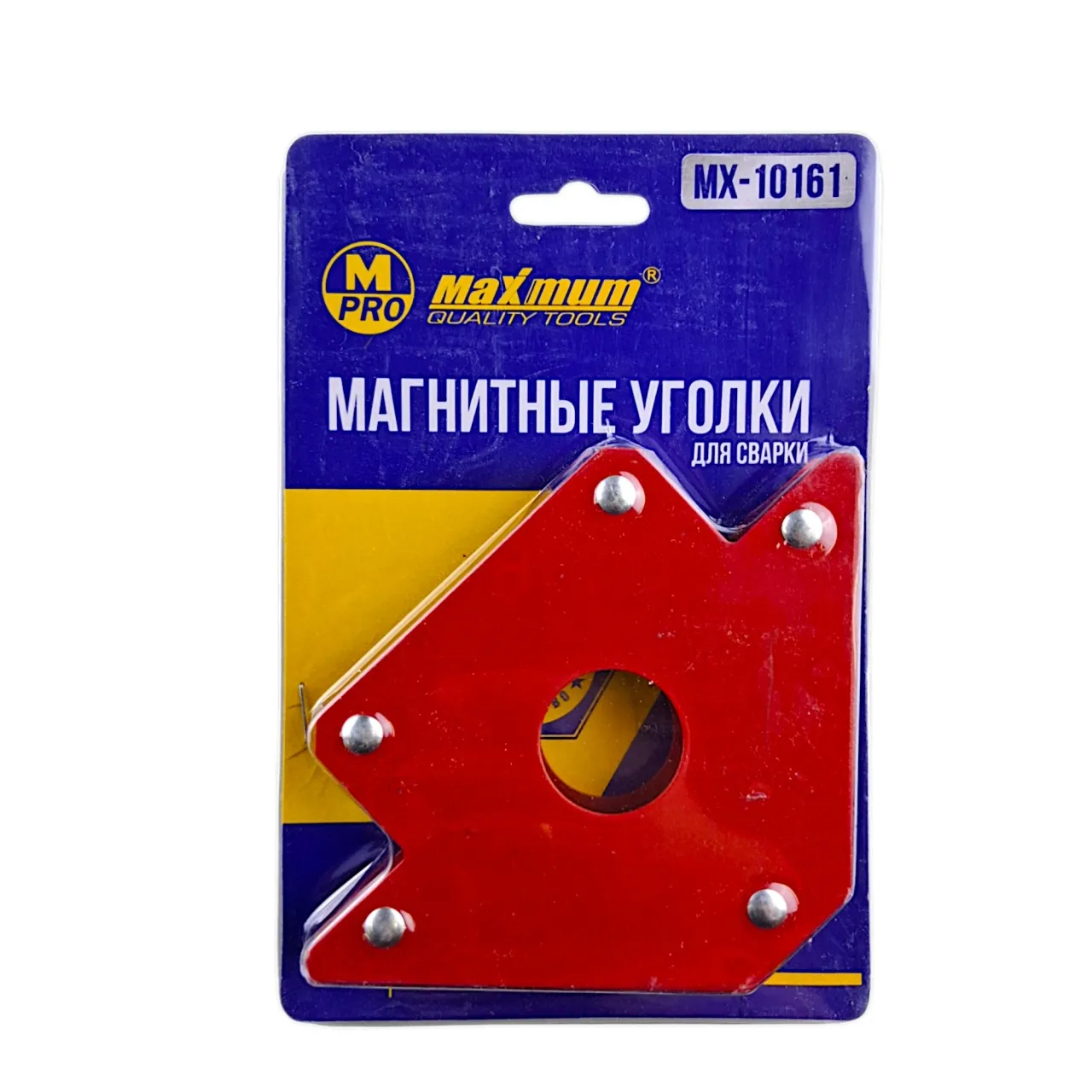 Магнитный уголок для сварки 22 кг, 4",форма стрелы, "MAXIMUM" MX  10161